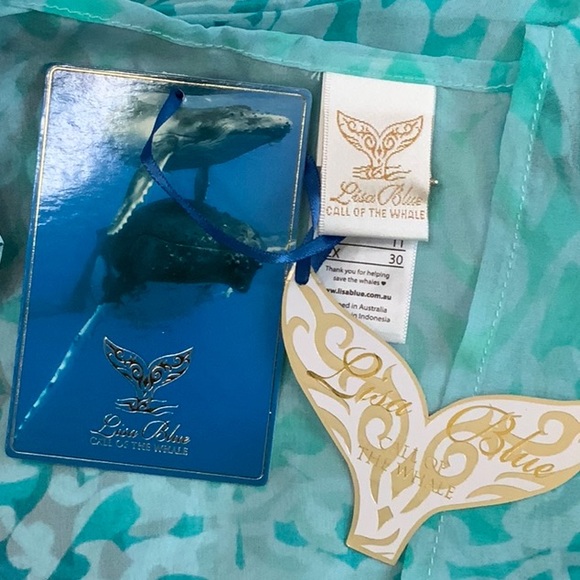 Lisa Blue ARABIAN NIGHTS Cape - Aqua Marine - Picture 8 of 14